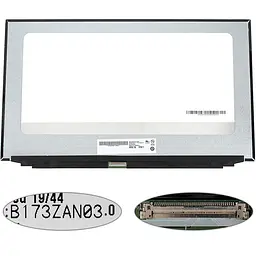 Матриця 17.3 B173ZAN03.0 H/W: 1A (3840*2160 40pin(eDP IPS 400cd/m2 кольоропередача 100%) LED SLIM(без планок та вушок)