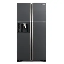 Холодильник Hitachi R-W720 верхня морозильна камера 4 двері Ш910xВ1835xГ745 582л A+ сірий скло (R-W720PUC1GGR)