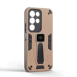 Чехол для Realme C85 Pro 4G, Proover, коричневый, с подставкой и магнитом, противоударный, ударопрочный, бронированный, панель-накладка, защита всего корпуса, термополиуретан (TPU) + поликарбонат (PC), ArmorStandart (ARM89940) - мініатюра 2
