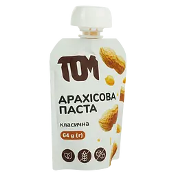 Арахісова паста ТОМ класична 64 г (865796)