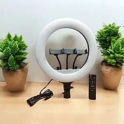Кільцева Led-лампа 36 см RL-14 з тримачем для телефона 3 режими + пульт керування