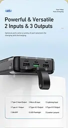 Зовнішній акумулятор Awei P140K 30000 mAh 22.5W чорний - мініатюра 3