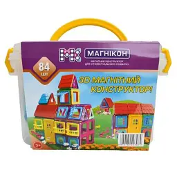 Конструктор Магнікон 84 деталі Plastic box (МK-84) - мініатюра 3