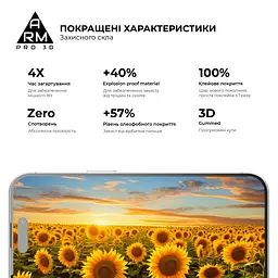 Захисне скло на Apple iPhone 15 Plus з олеофобним покриттям, Pro 3d, повне проклеювання, антистатичний і пиловідштовхуючий шар, 9H, самоклеючеся, 3D, на весь екран, антистатичний клей, оригінал ArmorStandart (ARM68218) - мініатюра 4