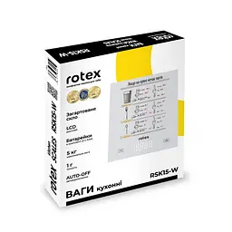 Ваги кухонні електронні Rotex RSK15-W - мініатюра 5
