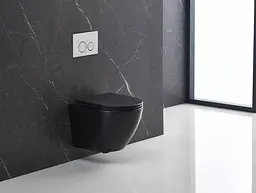 Унітаз підвісний Mixxus Premium Ellipse-0303-T3 Black 520x365x360 мм, система змиву Tornado 3.0 MP6591, Чорний матовий - мініатюра 4