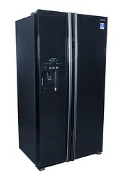 Холодильник SBS Hitachi R-S700GPUC2GBK 180х77х92см 2 двері Х-377 л М-212 л A++ NF Інвертор льодогенератор Чорний скло (R-S700GPUC2GBK) - мініатюра 4