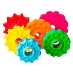 Розвиваюча іграшка Fat Brain Toys Пірамідка гвинтова тактильна SpinAgain (F110ML) - мініатюра 3