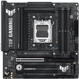 Материнська плата Asus AM5 TUF Gaming B850M-PLUS, B850, 4xDDR5, Int.Video (CPU), 4xSATA3, 3xM.2, 1xPCI-E 5.0 x16, 1xPCI-E 4.0 x1, ALC1220P, Realtek 2.5Gb, 10xUSB 3.2 / 6xUSB 2.0, HDMI/DP, MicroATX