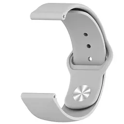 Ремінець ArmorStandart Silicone Watch Strap 20mm Light Grey (ARM60517) - мініатюра 2