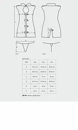Еротичний костюм стюардеси Obsessive Stewardess 3 pcs grey L/XL, сірий, сукня, стрінги, пілотка - мініатюра 7