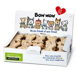 Ласощі для собак Bow wow натуральні кісточки з яловичого рубця та клюкви (30 шт/уп) box