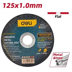 Абразивний металевий відрізний круг 125 x 1,0 мм Deli EDH-SZP125-E3 - мініатюра 2