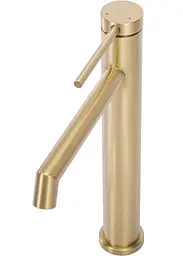 Змішувач для умивальника Rea Foss gold brushed високий (REA-B5319) - мініатюра 3
