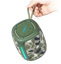 Портативна акустика Kisonli q17 Bluetooth 5.3 8W підсвічування акумулятор 1800mAh бездротова - мініатюра 2