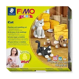 Набір для творчості Fimo kids Котики 4 кольори х 42 г (4007817032596)