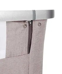 Дитяче ліжечко Carrello Aria CRL16402 Cream Beige приставне з люлькою кошиком 4 колеса метал каркас - мініатюра 8