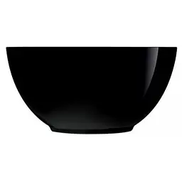Салатник Luminarc Diwali black круглий склокераміка d21 см чорний (P0790) - мініатюра 2
