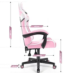 Комп'ютерне крісло Hell's Chair HC-1004 PINK - мініатюра 7