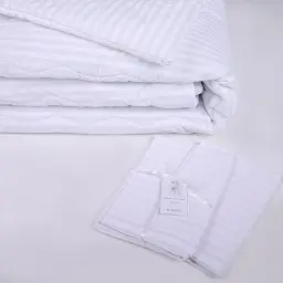 Ковдра антиалергенна MirSon літо №190 Сolor Fun Line Stripe White з евкаліптовим волокном 110х140 см (2200010857238) - мініатюра 4