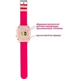 Дитячий смарт-годинник AmiGo GO005 4G WIFI Thermometer Pink Рожеві - мініатюра 5