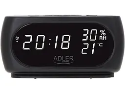 Настільний годинник Adler AD 1186 Black