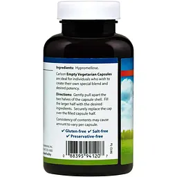 Порожні рослинні капсули Carlson Capsules №2, 200 шт. - мініатюра 2