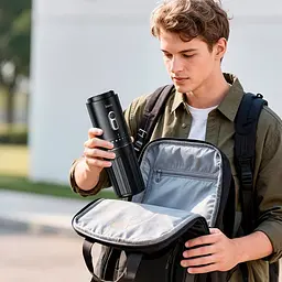 Портативна кавомашина HOCO HX80 15W на акумуляторі 1300 mAh Portable all-in-one coffee machine - мініатюра 7
