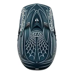 Велошолом Troy Lee Designs D3 Fiberlite SpiderStripe Blue XL (1106-198550035) - мініатюра 4