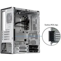 Корпус Chieftec UNI BS-20B-OP, без БЖ, mATX, Black - мініатюра 6