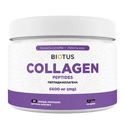 Пептиди колагену, тип 1 та 3, CollagenPeptides, 6600 мг, 198 г Biotus vit0001340