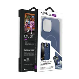 Чохол MAKE Apple iPhone 16 Pro Max Silicone Solo Navy Blue - мініатюра 2