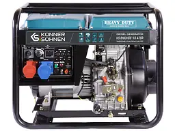 Konner & Sohnen Генератор дизельний KS 8100HDE-1/3 ATSR (EURO V), 230/400В, 5.5/6.0кВт, передстартовий підігрів, вихід ATS, 117кг