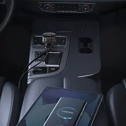 АЗП Baseus Enjoyment Pro 60W (USB) + Retractable Type-C Cable - мініатюра 5