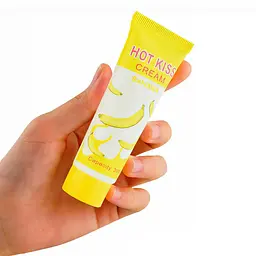 Гель-лубрикант зволожуючий Hot Kiss на водній основі зі смаком банану 30 мл - мініатюра 3