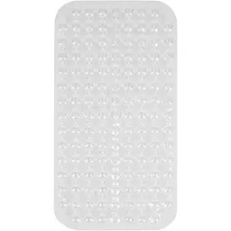 Килимок для ванної масажний Eco Fabric Медальйон 65х34 см прозоро-білий (6534-001)