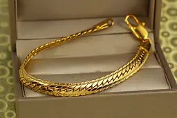 Браслет Xuping Jewelry Снейк з огранкою 18 см 6 мм лимонне золото