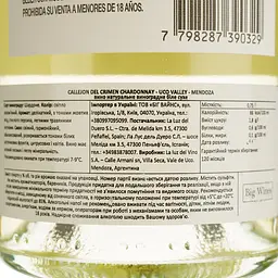 Вино La Luz Callejon Del Crimen Chardonnay Uco Valley Mendoza біле сухе 0.75 л - мініатюра 4