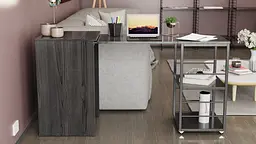 Стіл-тумба трансформер Смарт 2/2 Ferrum-decor 750x1450x600 Чорний метал ДСП Сосна Кембра 16 мм (FRD-105104) - мініатюра 8