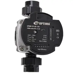Насос циркуляційний енергоощадний Optima PRIME UPMH 25-80AUTO 130 мм + гайки - мініатюра 2