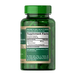 Натуральна добавка Puritan's Pride Reishi Mushroom Extract 60 капсул - мініатюра 2