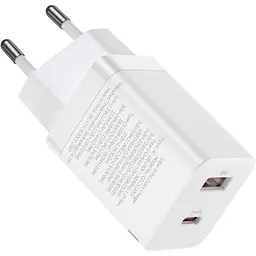 Мережевий зарядний пристрій Baseus Super Si Pro 30W USB-C + USB-A White (CCSUPP-E02) [69676] - мініатюра 4
