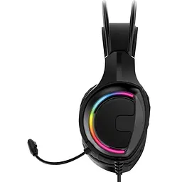 Ігрові навушники з мікрофоном та регулюванням висоти та LED RGB підсвічуванням No Brand HG16s Sniper Чорні (23713-01_1011)