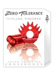 Віброкільце Evolved The Flame Thrower Double Bullet, 5х3 см (червоний) - мініатюра 2