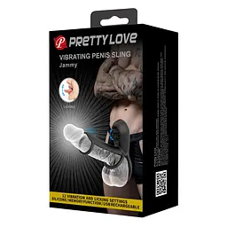 Насадка на пеніс Pretty Love Jammy 11.7 см чорний - мініатюра 11
