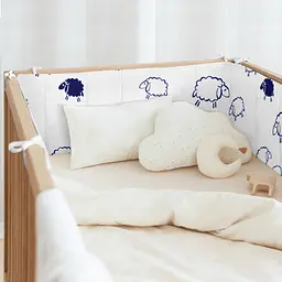 Бортики в дитяче ліжечко 30x120 SHEEP, білий (WeltBed_Sheep_30x120) - мініатюра 2