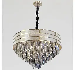 Велика кришталева підвісна люстра Artlight 884611/600, золото, 12 ламп E14, Ø59,5 см, від 13-20 м² - мініатюра 3