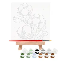 Картина за номерами, Бавовна , 15х15см, з мольбертом, ROSA START - мініатюра 3