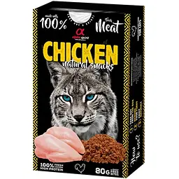 Ласощі для котів Alpha Spirit Chicken Natural Snacks Cat з куркою 80 г ALPHG110000545