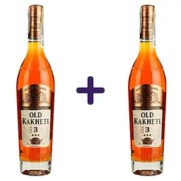 Бренді Old Kakheti 3 зірки 40% 0.5 л х 2 шт.